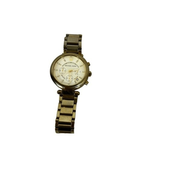 Michael‎ Kors Mk5701 Gold Women's Chrono Watch with Crystals